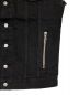 中古・古着 BALMAIN (バルマン) バックエンブロイダリーデニムジャケット ブラック サイズ:46：32000円