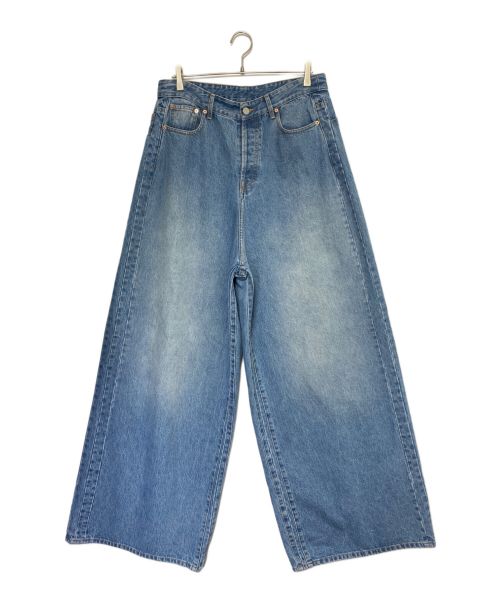 VETEMENTS（ヴェトモン）VETEMENTS (ヴェトモン) BIG SHAPE DENIM PANTS インディゴ サイズ:W32(81cm)の古着・服飾アイテム
