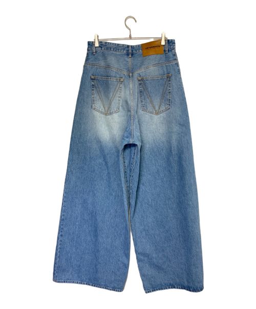 VETEMENTS（ヴェトモン）VETEMENTS (ヴェトモン) BIG SHAPE DENIM PANTS インディゴ サイズ:W32(81cm)の古着・服飾アイテム