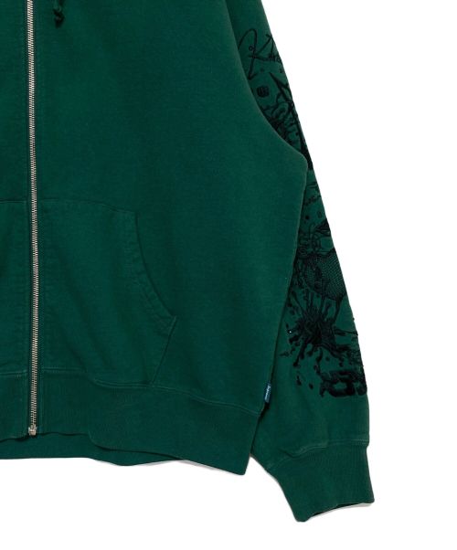 SUPREME（シュプリーム）SUPREME (シュプリーム) 葵産業 (アオイサンギョウ) AOI Zip Up Hooded Sweatshirt グリーン サイズ:Mの古着・服飾アイテム