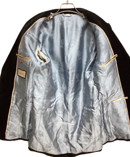 GUCCI（グッチ）GUCCI (グッチ) 22AW Velvet jacket(ベルベットジャケット) ブラック サイズ:44の古着・服飾アイテム
