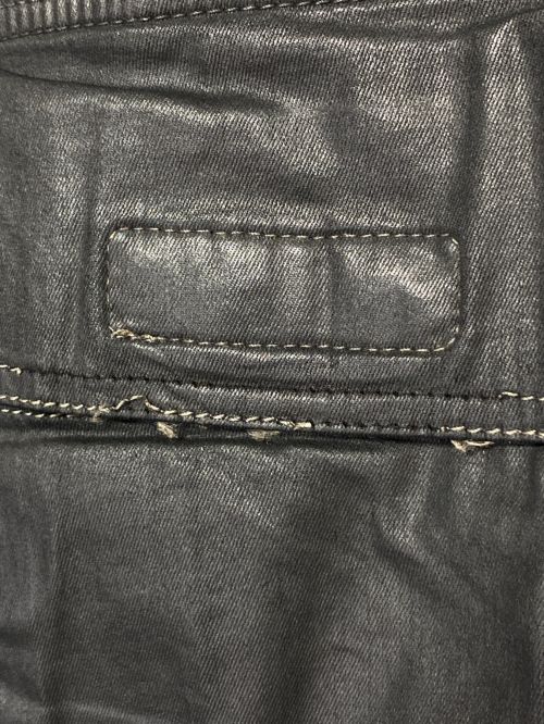 DRKSHDW（ダークシャドウ）DRKSHDW (ダークシャドウ) ワックスコーティングストレッチパンツ ブラック サイズ:Sの古着・服飾アイテム