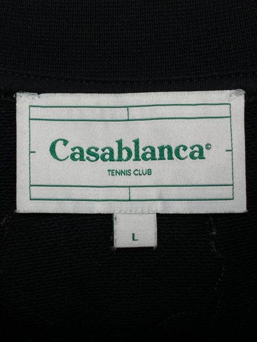 CASABLANCA（カサブランカ）CASABLANCA (カサブランカ) スウェット ブラック サイズ:Lの古着・服飾アイテム