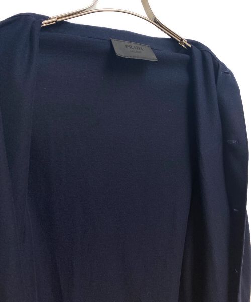 PRADA（プラダ）PRADA (プラダ) 三角プレート シャツ ネイビー サイズ:Mの古着・服飾アイテム