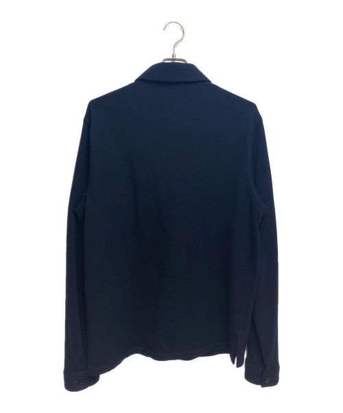 PRADA（プラダ）PRADA (プラダ) 三角プレート シャツ ネイビー サイズ:Mの古着・服飾アイテム