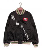 Palm Angels×ICE CREAMパーム エンジェルス×アイスクリーム）の古着「Skull Varsity Jacket」｜ブラック