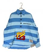 RIVINGTON roi Rebisリヴィントンロイレヴィス）の古着「I STILL PRAY BUTTON UP」｜ブルー