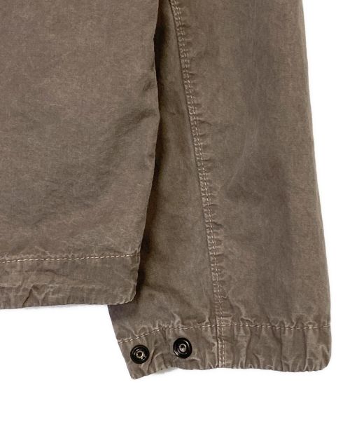 STONE ISLAND（ストーンアイランド）STONE ISLAND (ストーンアイランド) OLD EFFECT BRUSHED COTTON OVERSHIRT オリーブ サイズ:Lの古着・服飾アイテム