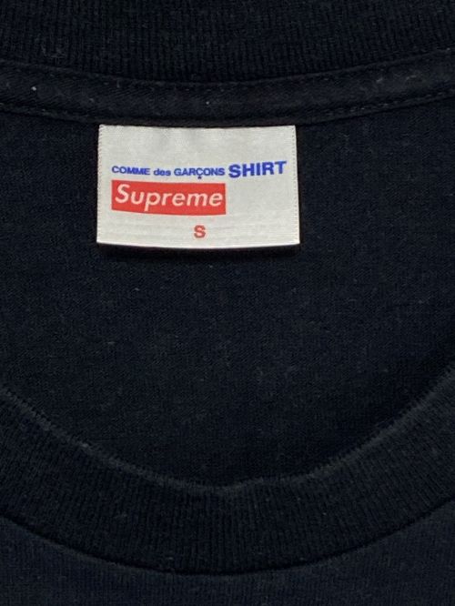 SUPREME（シュプリーム）SUPREME (シュプリーム) COMME des GARCONS (コムデギャルソン) Tシャツ ブラック サイズ:ｓの古着・服飾アイテム