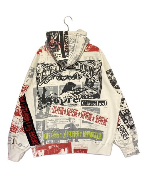 SUPREME（シュプリーム）SUPREME (シュプリーム) COLLAGE ZIP UP HOODED SWEATSHIRTS ホワイト サイズ:Lの古着・服飾アイテム