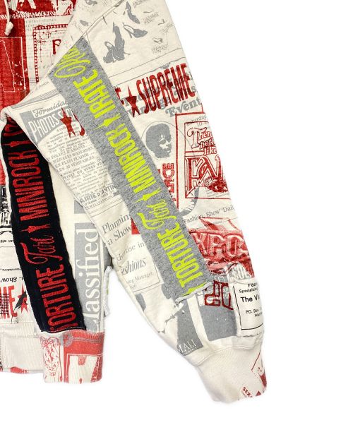 SUPREME（シュプリーム）SUPREME (シュプリーム) COLLAGE ZIP UP HOODED SWEATSHIRTS ホワイト サイズ:Lの古着・服飾アイテム