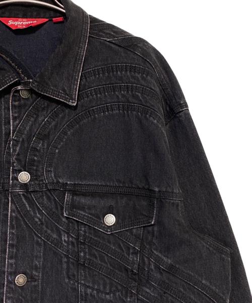 SUPREME（シュプリーム）SUPREME (シュプリーム) S Logo Denim Trucker Jacket ブラック サイズ:Lの古着・服飾アイテム
