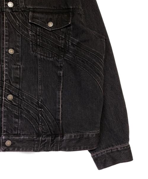 SUPREME（シュプリーム）SUPREME (シュプリーム) S Logo Denim Trucker Jacket ブラック サイズ:Lの古着・服飾アイテム