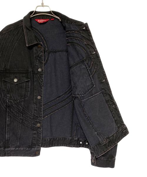 SUPREME（シュプリーム）SUPREME (シュプリーム) S Logo Denim Trucker Jacket ブラック サイズ:Lの古着・服飾アイテム