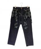 SUPREME×UNDERCOVERシュプリーム×アンダーカバー）の古着「Layered Jeans」｜ブラック
