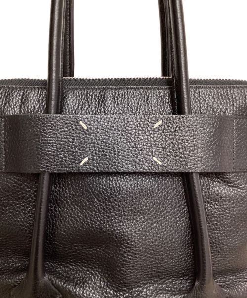 Maison Margiela（メゾンマルジェラ）Maison Margiela (メゾンマルジェラ) 20AW ダブルハンドル レザー トートバッグ ブラック サイズ:-の古着・服飾アイテム