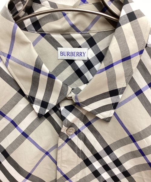 BURBERRY（バーバリー）BURBERRY (バーバリー) コットンチェックシャツ グレー×ブラック サイズ:XLの古着・服飾アイテム