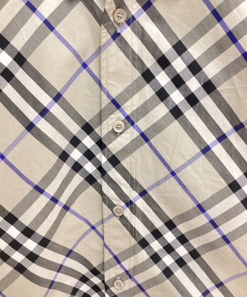 BURBERRY（バーバリー）BURBERRY (バーバリー) コットンチェックシャツ グレー×ブラック サイズ:XLの古着・服飾アイテム