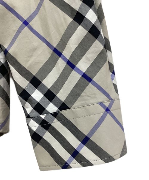 BURBERRY（バーバリー）BURBERRY (バーバリー) コットンチェックシャツ グレー×ブラック サイズ:XLの古着・服飾アイテム