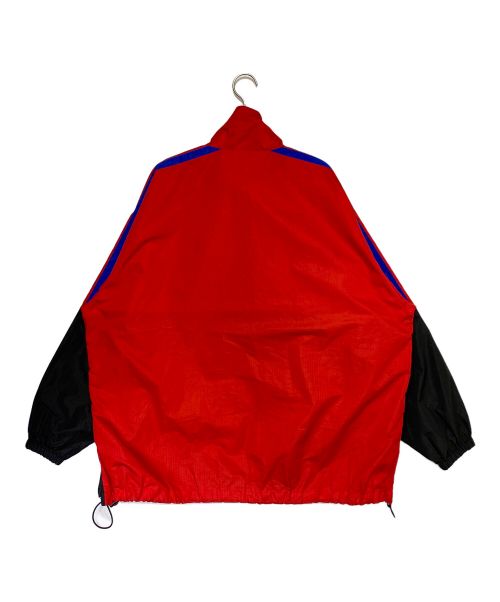 BALENCIAGA（バレンシアガ）BALENCIAGA (バレンシアガ) ジップアップナイロンジャケット レッド×ブルー サイズ:44の古着・服飾アイテム