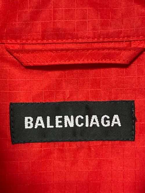 BALENCIAGA（バレンシアガ）BALENCIAGA (バレンシアガ) ジップアップナイロンジャケット レッド×ブルー サイズ:44の古着・服飾アイテム