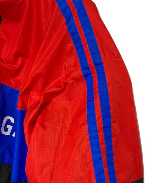 BALENCIAGA（バレンシアガ）BALENCIAGA (バレンシアガ) ジップアップナイロンジャケット レッド×ブルー サイズ:44の古着・服飾アイテム