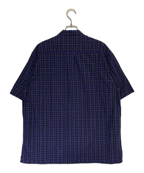 SUPREME（シュプリーム）SUPREME (シュプリーム) Loose Fit Mini Plaid S/S Shirt ネイビー サイズ:Lの古着・服飾アイテム
