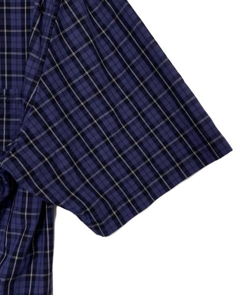 SUPREME（シュプリーム）SUPREME (シュプリーム) Loose Fit Mini Plaid S/S Shirt ネイビー サイズ:Lの古着・服飾アイテム