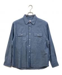 uniform experiment（ユニフォームエクスペリメント）の古着「INSANE DUNGAREE WORK SHIRT」｜インディゴ