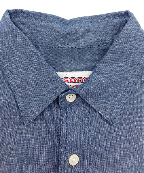 uniform experiment（ユニフォームエクスペリメント）uniform experiment (ユニフォームエクスペリメント) INSANE DUNGAREE WORK SHIRT インディゴ サイズ:2の古着・服飾アイテム