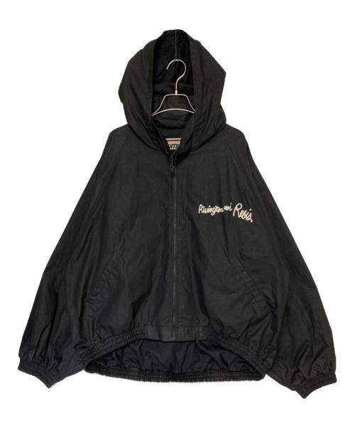 RIVINGTON roi Rebis（リヴィントンロイレヴィス）RIVINGTON roi Rebis (リヴィントンロイレヴィス) オイルド ジップアップフーデッドジャケット ブラック サイズ:2の古着・服飾アイテム