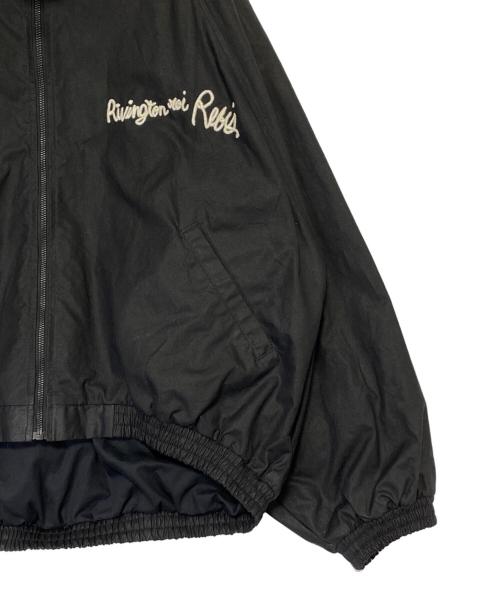 RIVINGTON roi Rebis（リヴィントンロイレヴィス）RIVINGTON roi Rebis (リヴィントンロイレヴィス) オイルド ジップアップフーデッドジャケット ブラック サイズ:2の古着・服飾アイテム