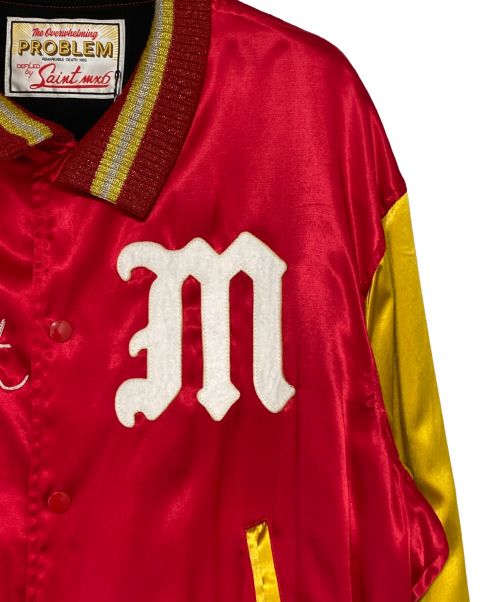 SAINT MICHAEL（セントマイケル）SAINT MICHAEL (セントマイケル) VARSITY JACKET レッド サイズ:Sの古着・服飾アイテム