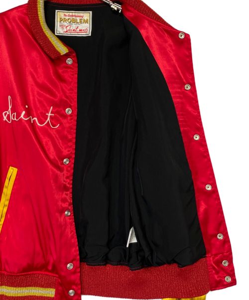 SAINT MICHAEL（セントマイケル）SAINT MICHAEL (セントマイケル) VARSITY JACKET レッド サイズ:Sの古着・服飾アイテム