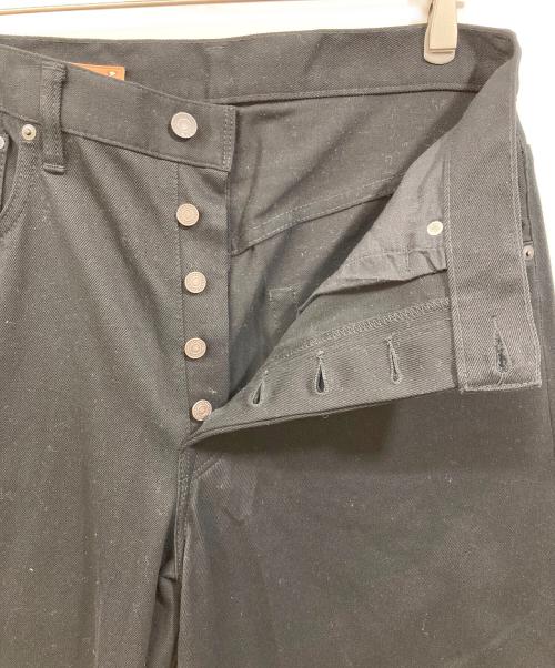 SCYE（サイ）SCYE (サイ) Stretch Cotton Drill Wide Leg Jeans ブラック サイズ:30の古着・服飾アイテム