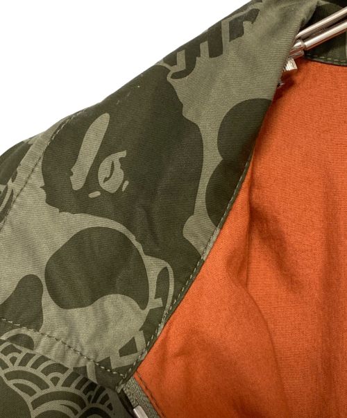 A BATHING APE（アベイシングエイプ）A BATHING APE (アベイシングエイプ) ASIA CAMO ZIP JACKET グリーン サイズ:Lの古着・服飾アイテム