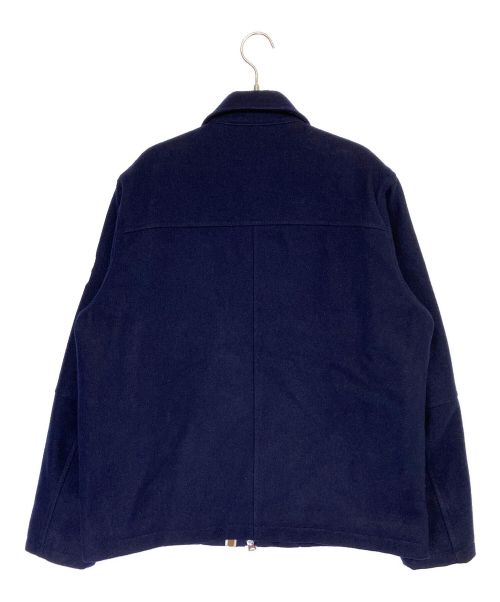 A BATHING APE（アベイシングエイプ）A BATHING APE (アベイシングエイプ) BAPE Melton Zip Jacket ブルー サイズ:Mの古着・服飾アイテム
