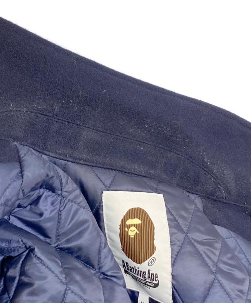 A BATHING APE（アベイシングエイプ）A BATHING APE (アベイシングエイプ) BAPE Melton Zip Jacket ブルー サイズ:Mの古着・服飾アイテム