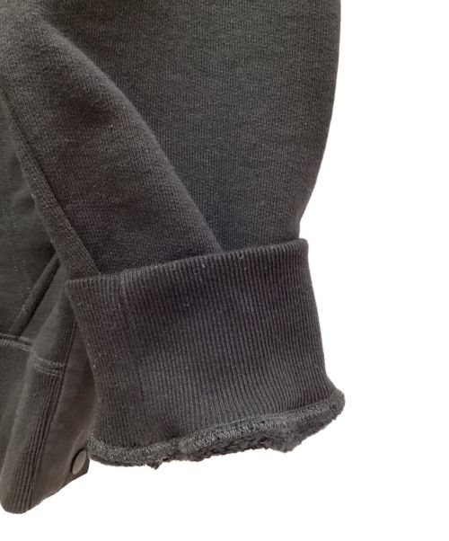 Dior（ディオール）Dior (ディオール) sacai (サカイ) ロゴ刺繍コットンフリーススウェット ブラック サイズ:Sの古着・服飾アイテム