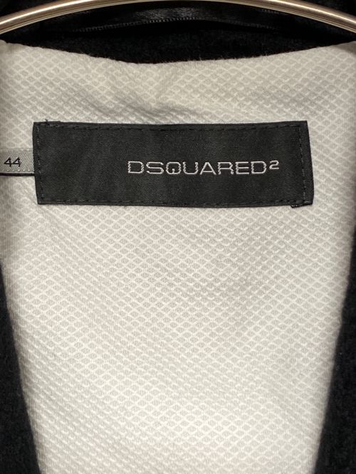 DSQUARED2（ディースクエアード）DSQUARED2 (ディースクエアード) カシミヤコート ブラック サイズ:44の古着・服飾アイテム
