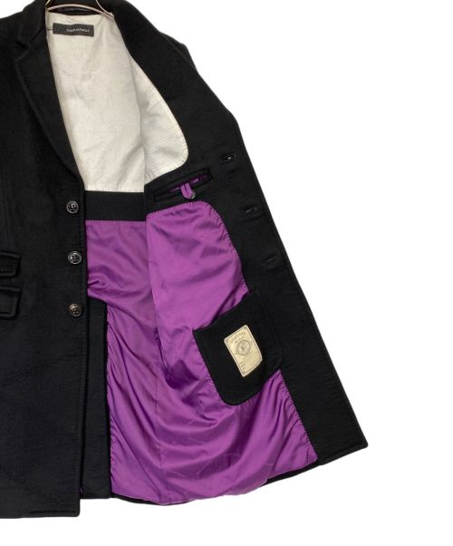 DSQUARED2（ディースクエアード）DSQUARED2 (ディースクエアード) カシミヤコート ブラック サイズ:44の古着・服飾アイテム