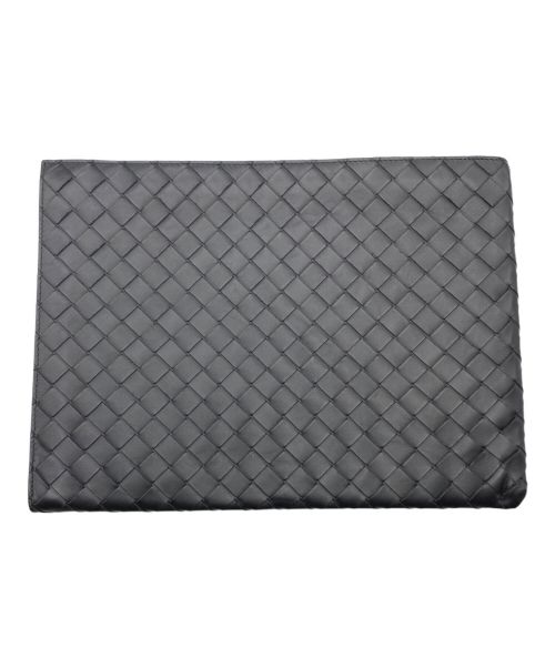 BOTTEGA VENETA（ボッテガベネタ）BOTTEGA VENETA (ボッテガベネタ) イントレチャート クラッチバッグ ブラック サイズ:-の古着・服飾アイテム