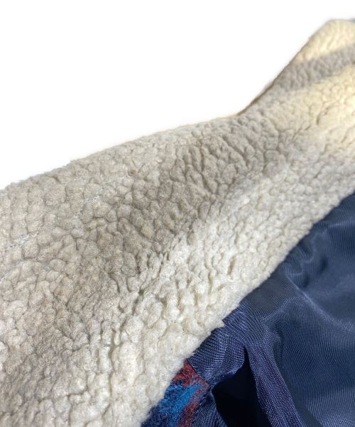 UNDERCOVERISM（アンダーカバーイズム）UNDERCOVERISM (アンダーカバーイズム) ボアライダースジャケット ブルー×レッド サイズ:2の古着・服飾アイテム