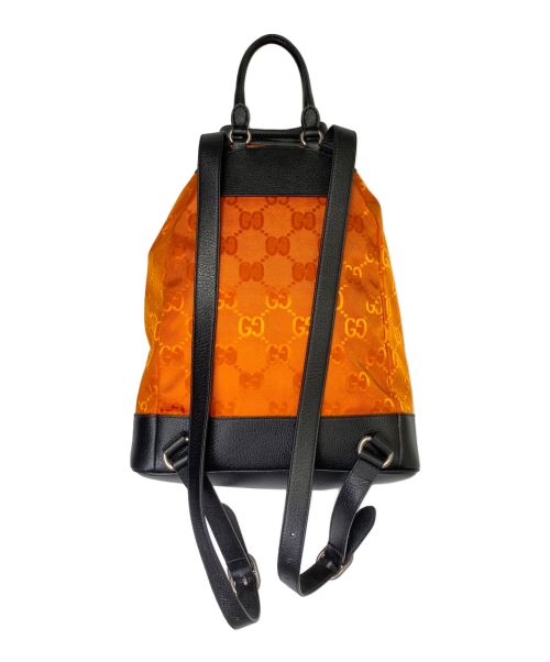 GUCCI（グッチ）GUCCI (グッチ) GG NYLON OFF THE GRID LARGE DRAWSTRING BACKPACK オレンジの古着・服飾アイテム