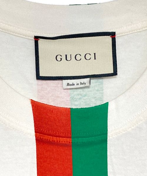 GUCCI（グッチ）GUCCI (グッチ) Fake Not Printed Tee ホワイト サイズ:XSの古着・服飾アイテム