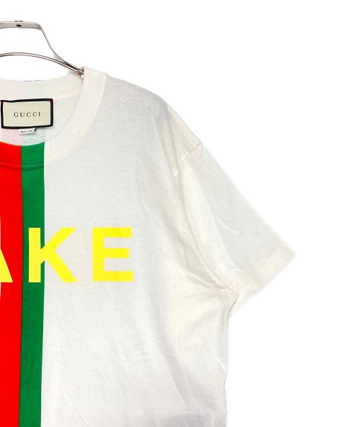 GUCCI（グッチ）GUCCI (グッチ) Fake Not Printed Tee ホワイト サイズ:XSの古着・服飾アイテム