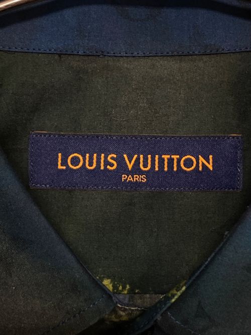LOUIS VUITTON（ルイ ヴィトン）LOUIS VUITTON (ルイ ヴィトン) モノグラムタイアンドダイ長袖シャツ ネイビー サイズ:XLの古着・服飾アイテム