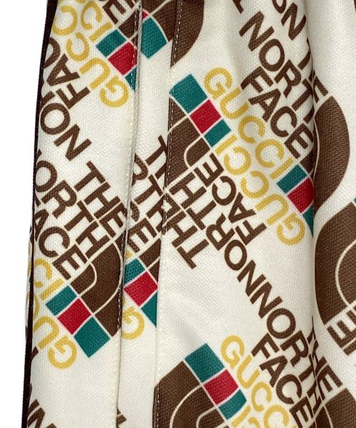 GUCCI（グッチ）GUCCI (グッチ) THE NORTH FACE (ザ ノース フェイス) WEB PRINT TECHNICAL JERSEY JOGGER PANT ホワイト サイズ:XSの古着・服飾アイテム