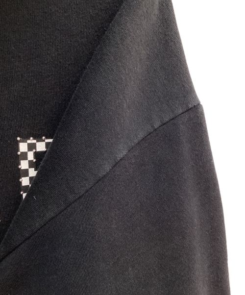 CELINE（セリーヌ）CELINE (セリーヌ) スタッズチェッカーロゴパーカー ブラック サイズ:Sの古着・服飾アイテム