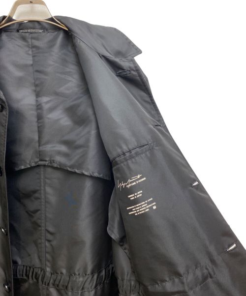 Yohji Yamamoto COSTUME D'HOMME（ヨウジヤマモトコスチュームドオム）Yohji Yamamoto COSTUME D'HOMME (ヨウジヤマモトコスチュームドオム) ウエストドローコードコート ブラック サイズ:Mの古着・服飾アイテム